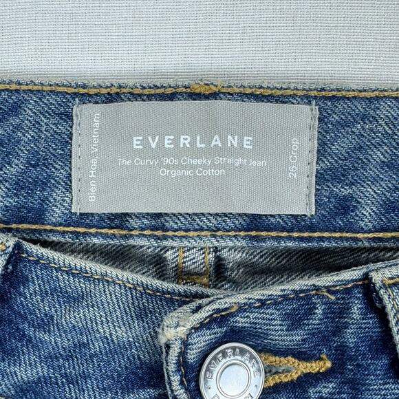 Everlane Women's The Curvy 90's Cheeky Straight Leg Jean Size 26 Crop - Picture 5 of 15